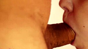 wanna see this juicy sloppy blowjob close-up end in creampie?