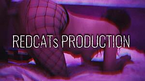 red cat blond cat gloryhole milk stranger dick