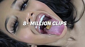 Naughty brunette buzzes vibrator inside tight jeans publicly