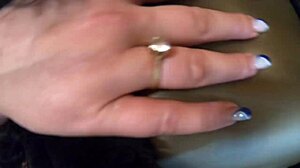 Milfycalla deepthroats cumshot facial in fur coat shiny boots heels close-up!