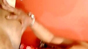 Tight Pussy Closeup in Retro Blue Film Action