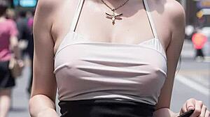 blondes and brunettes flash panties under short skirts upskirt