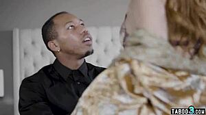 Classy busty milf housewife's natural tits bounce wildly on monster bbc lover's huge cock