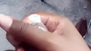 i blast cumshot in condom on sex machine to my hot labeto song