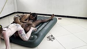 after hot sex he bathes us good