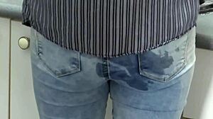 They Cum In My Jeans-Clad Ass Filling Me Up During Wild Sessions!