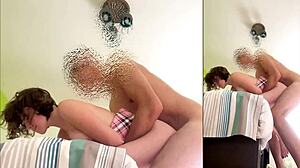 pickup at restaurant leads to hotel creampie with tight girlfriend