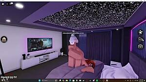 Redhead Slut Takes BIG WHITE MONSTER COCK Deep in Ass