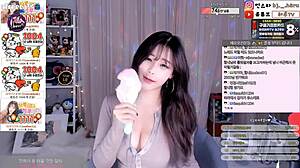 cute korean sexy big tits babe dances hot for fans