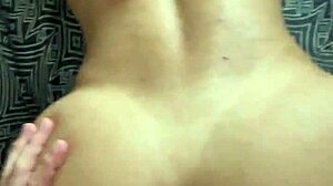 bronze tan hottie gives pussy to young guy creampie