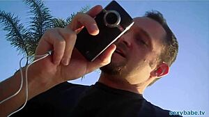 Playboy Blonde Gets Poolside Pounding from Hung Stud