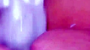 CURIOUS COED SQUIRTS HUGE ON GLASSTOY DILDO