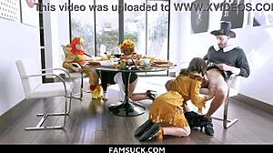 horny stepfamily orgy bangs on dinner table famsuck taboo