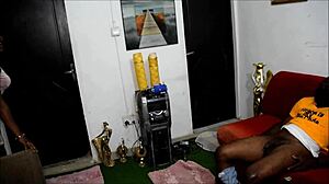 i strip tease my bf with my petite pussy before sucking his monster cock hard