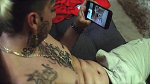 Skinny latina sis catches me jerking and begs for quick monster cock fuck