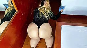 stepmom's big ass cleaning drives me wild 🍑🔥