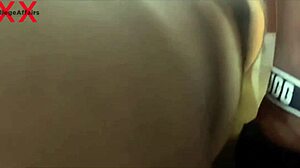 petite ebony schoolgirl slut moans wildly bent over big cock