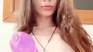 even fake cock blowjobs hit different with this big titted doll 😍🍆💦 dollscult fun!