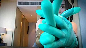 feel these latex gloves tease your deepest fetish cravings!