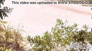 blonde big tits kissed spanked by old african while cuck watches beachside