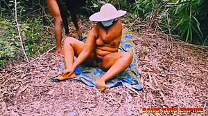 bbc pounds ebony bush wife whore bent over doggystyle missionary outdoor public round 2