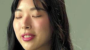 elle lee's perfect korean teen ass fingers to orgasm solo