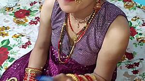 dirty indian wife takes anal creampie from friend