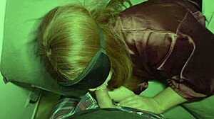 stepmom's bedroom visit turns into deep mouth fuck and throat cum fill