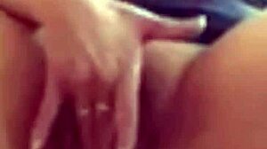 horny milf screams loud fingering wet pussy to orgasm