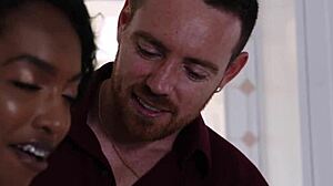 daya knight's awesome ebony boobs bounce on pounding dick