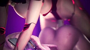 Huntress Takes Virgin Ass Double Penetration As Apology