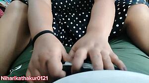 Niharika thakur seduces stepbrother with big ass tits doggystyle bent over