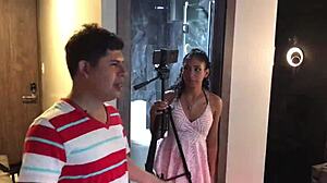 Innocent Big Ass Latina's Big Tits Face Fury in Whore Assistant's Fake Casting Facial