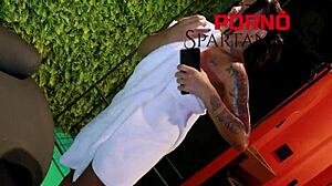 Luana's Tan Lines Hide Juicy Ass as Tiger Pounds Her Poolside