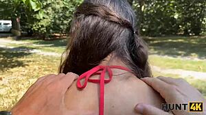 Hunter Tricks Young Czech Lady Outdoor Blowjob Cheats Husband