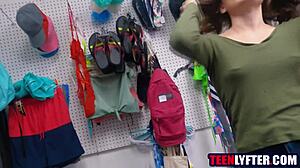 skinny teen fucks mall cop to stay out of jail?