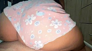 colombian hermanastra's big ass in short pajamas begs hard fuck?