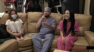 bratty cheerleader blaire celeste's tickling physical backstage