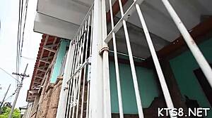 submissive shemale discovers pure bliss in relentless monster cock anal pounding