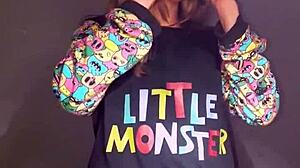 Bonneyuwu Dildo Masturbation In Pajama Pantyhose On Cute Latina Bed