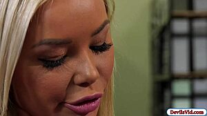 busty blonde babe bangs boss dude for that office gig