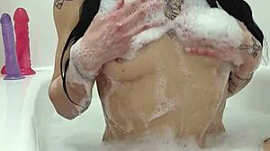 does emy angel love her bath time adventures?