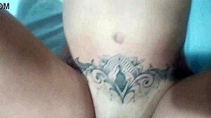 coroa slut lets me raw fuck her hairy pussy creampie finish