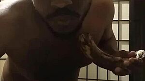 LLAMASR Cooks Big Black Cock Bananas Tits Kitchen!