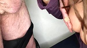 hidden italian redhead savors deep cumshot on tongue