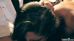 naive brunette abella danger bent over for dirty rough pounding 😈🍆🔥