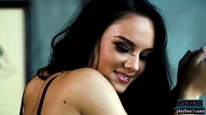 Petite Milf Meghan Leopard Strips Naked Revealing Tits And Ass For Playboy!