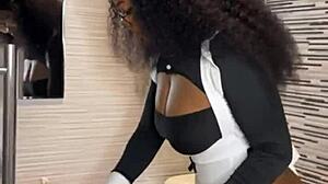 EBONY MAID CAUGHT RIDING BOSS FULL VID