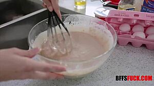 wanna watch three hot teen girls bake and shake for master?