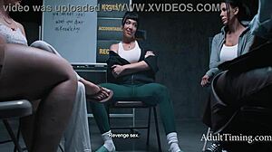 Petite Brunette Sluts with Big Tits and Ass Get Made into Cheating Milf Group Whores